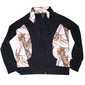 Pink Camo and Black Mossy Oak Wilderness Dreams Jacket Size L